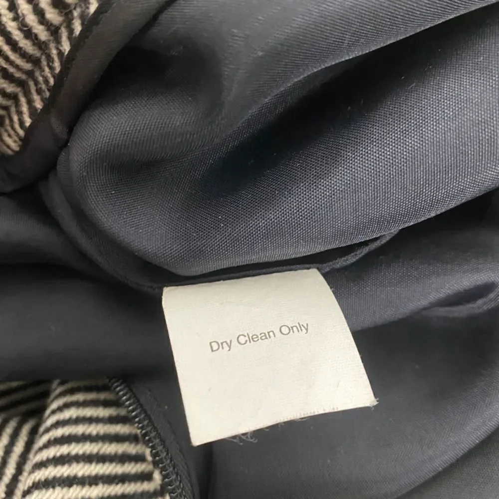 J. Crew Women's Wool Black & Cream Skirt size 4